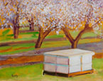 Bee Boxes Painting