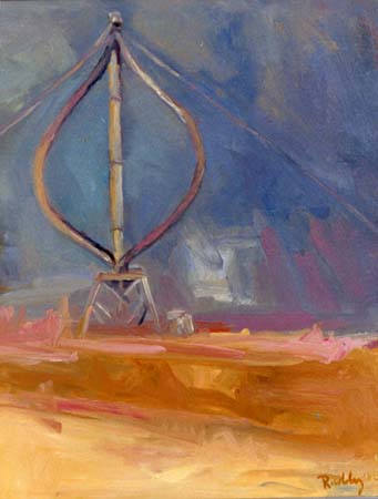 Windmill Study Oil on Canvas