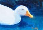 The White Duck Oil Painting