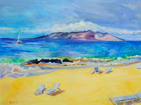 The Beach Oil on Canvas