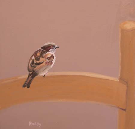 Sparrows #5 Oil on Canvas