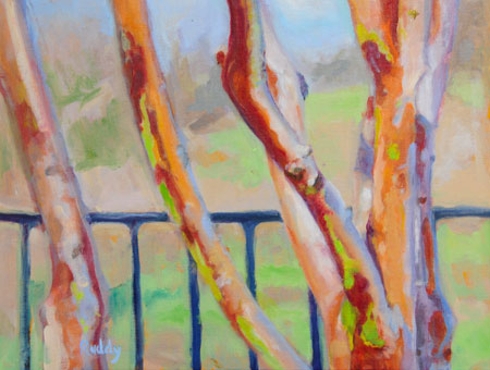 Tree Trunks Painting