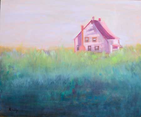 The Pink House Painting